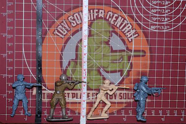 ww2 army men US paratroopers 54mm scale