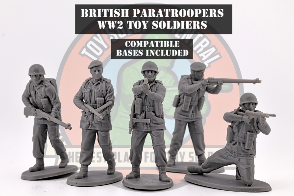 ww2 british paratroopers 54mm