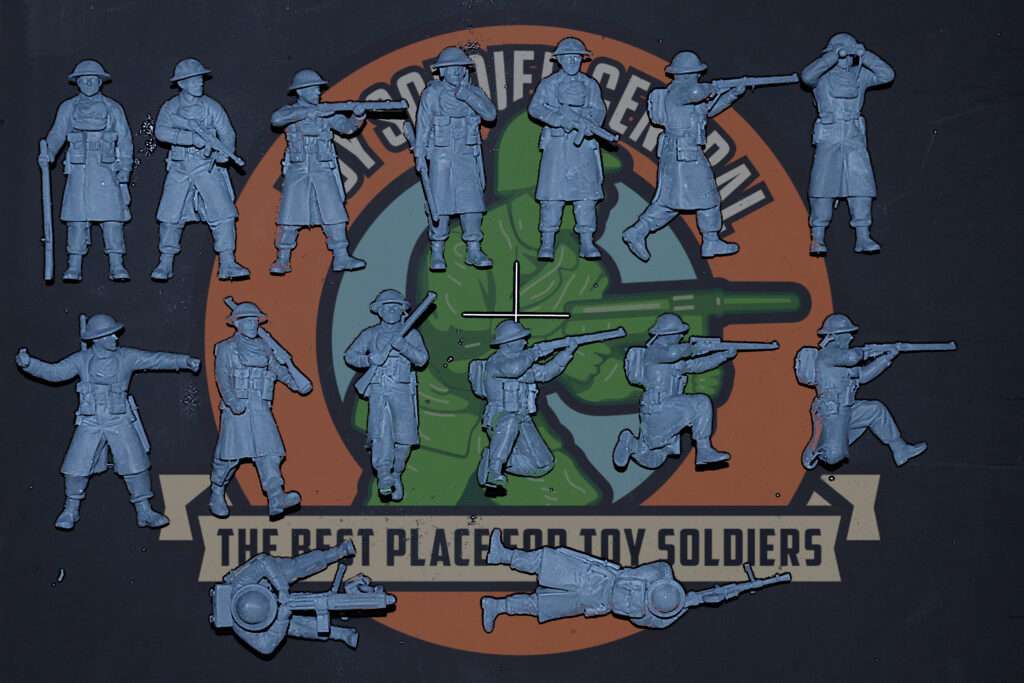 grey ww2 british winter army men