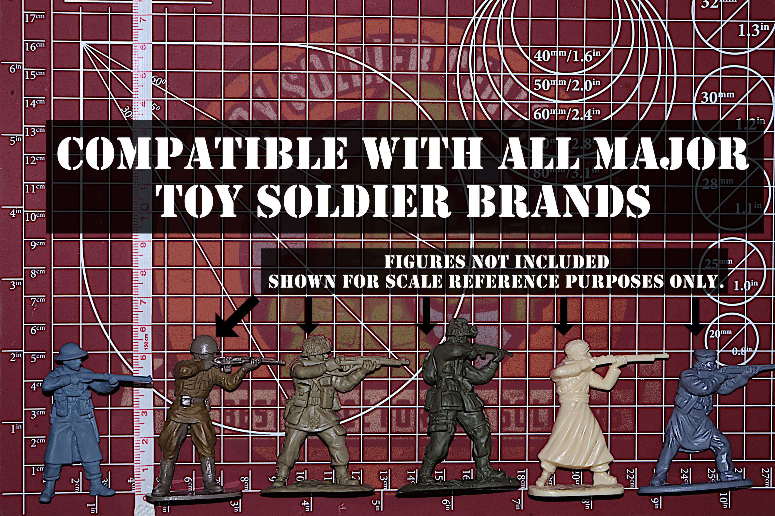 ww2 british longcoat 54mm army men