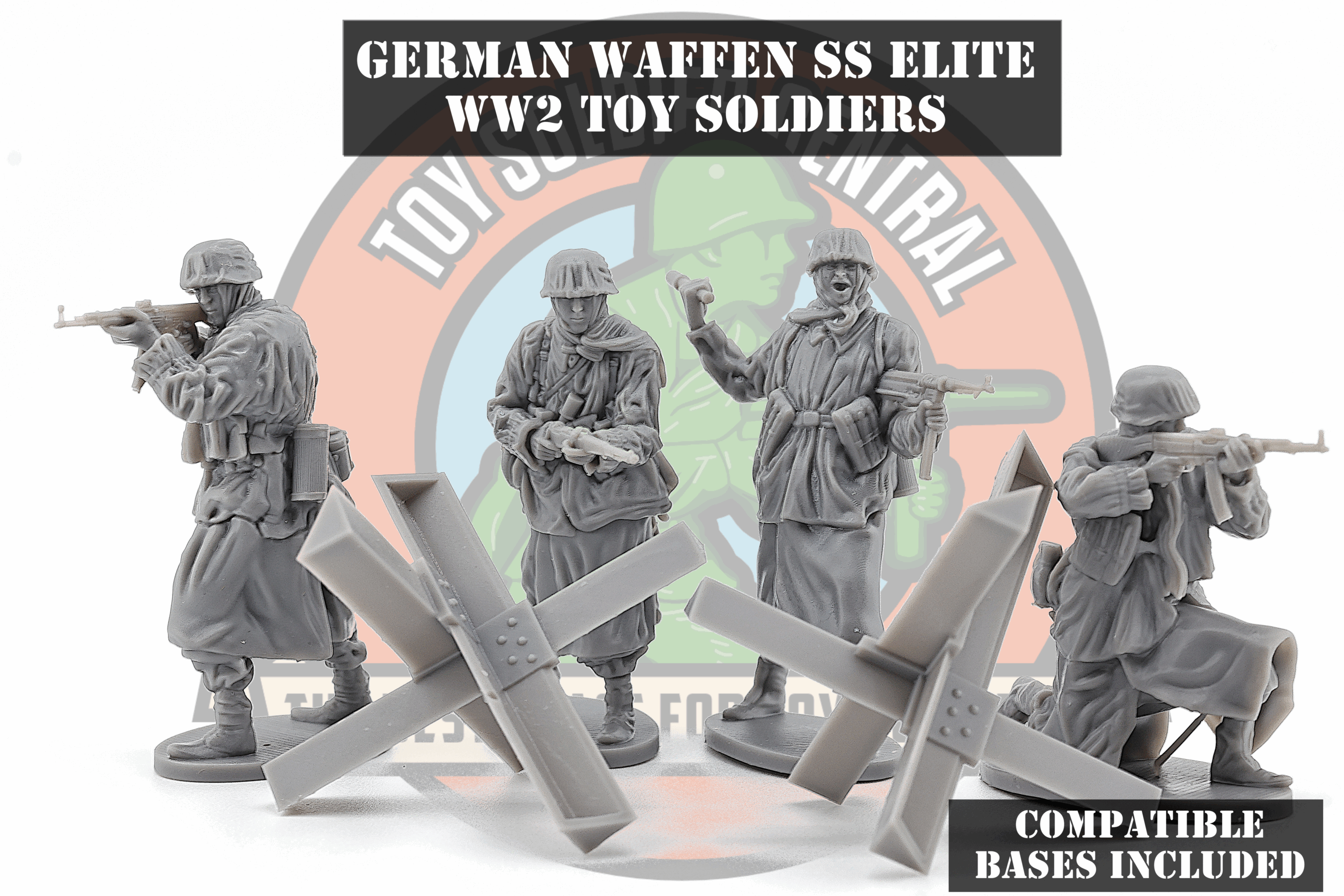 waffen ss elite the plastic general 54mm figures