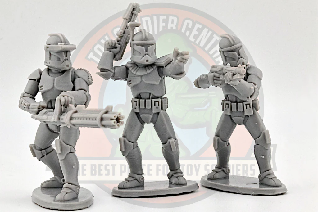 Clone trooper chain gun mini gunner toy soldier