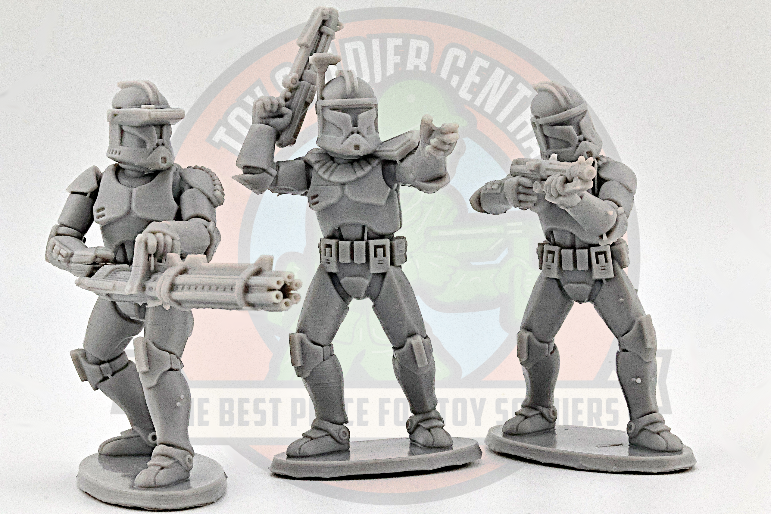 Clone trooper chain gun mini gunner toy soldier