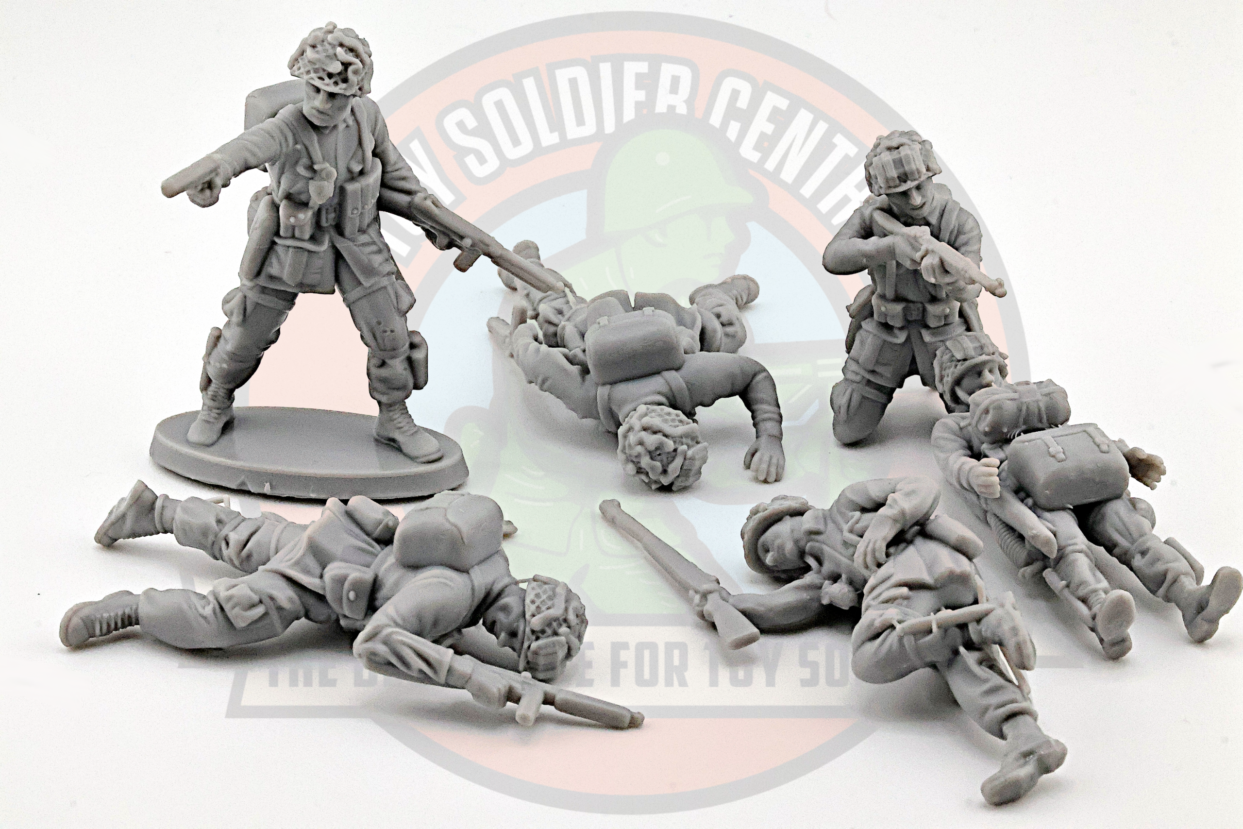 Dead US Paratrooper toy soldier casualties