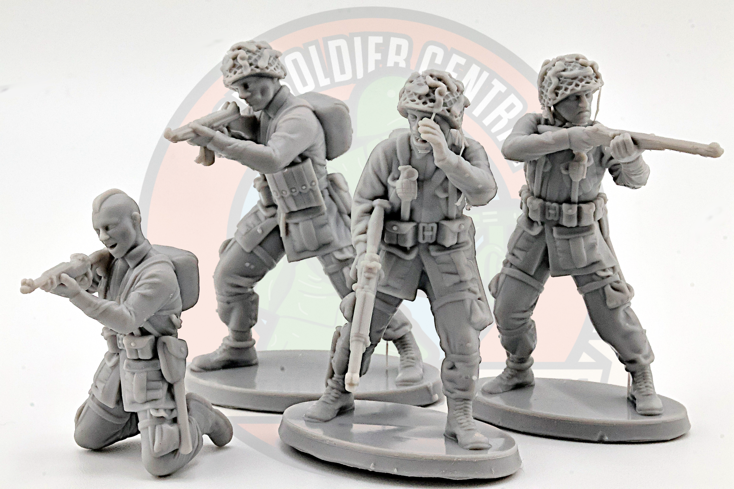 US Paratrooper captain toy soldier central