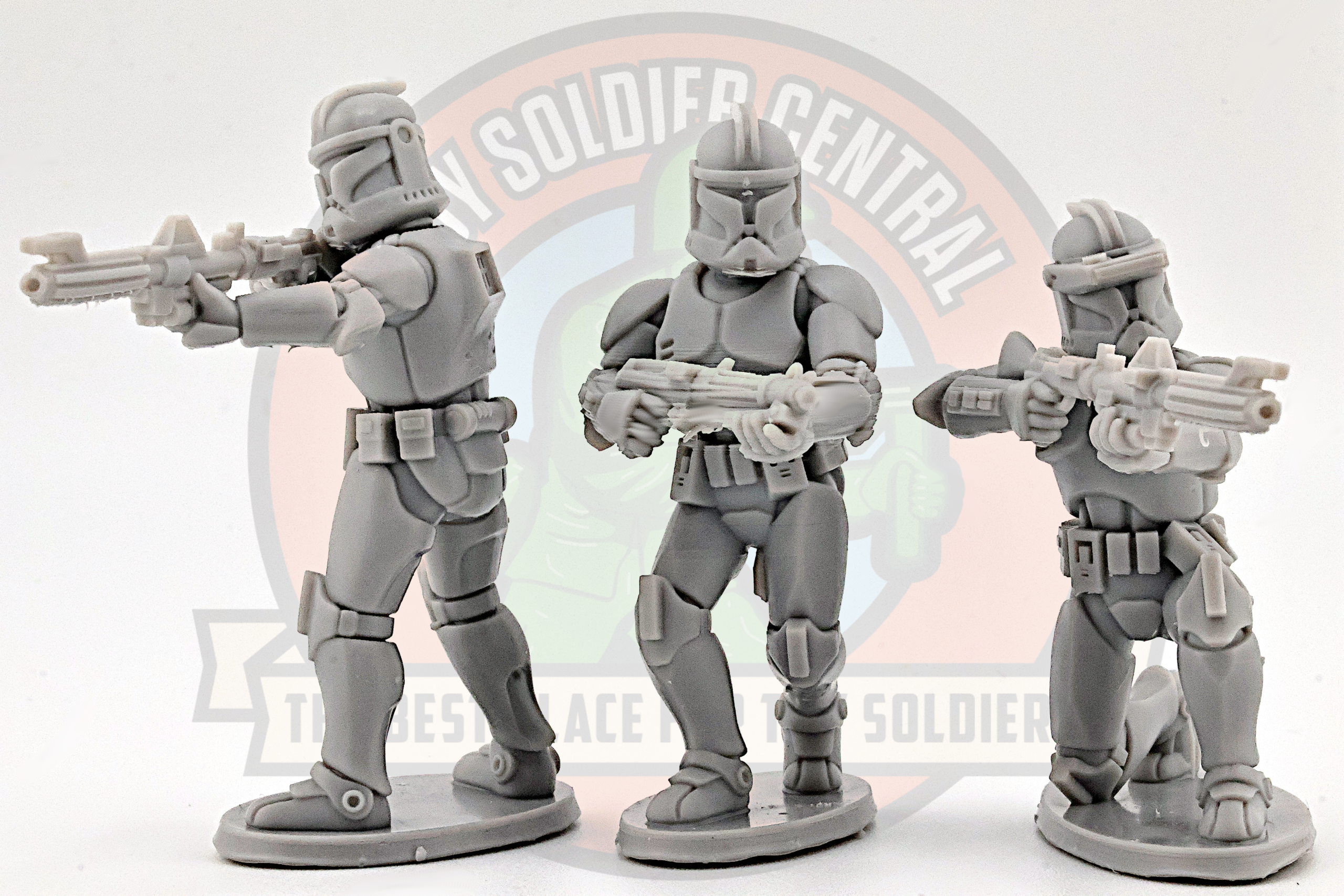 clone troopers toy soldier 3d printed