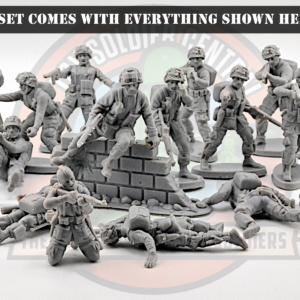 entire squad us paratroopers series 3 grey army men