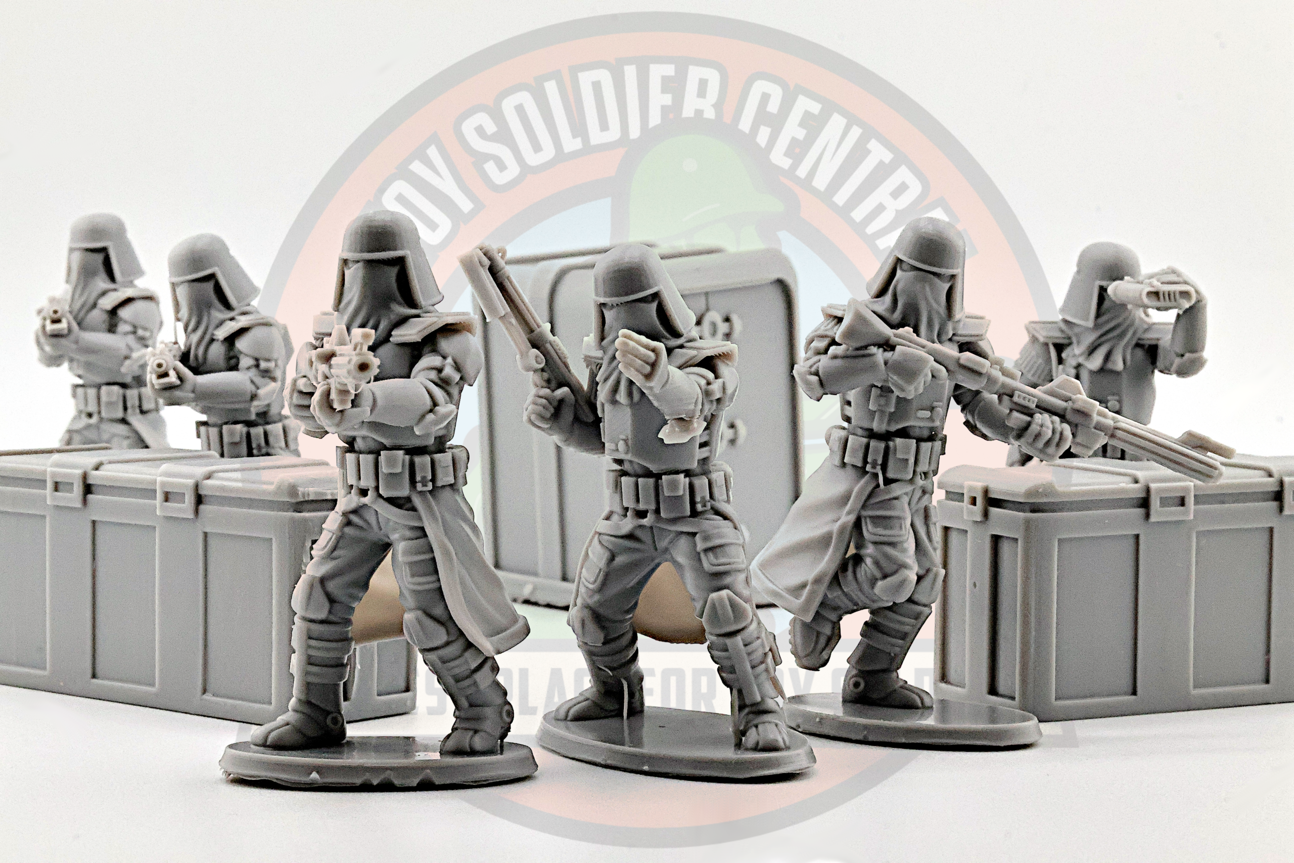 galactic marines 54mm grey army men