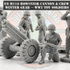 grey resin m116 howitzer cannon crew no base