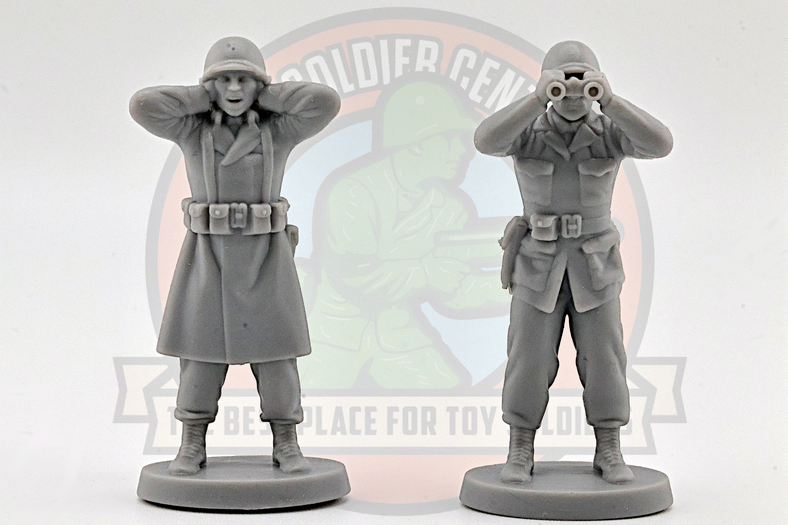 grey winter toy soldiers us m116 crew