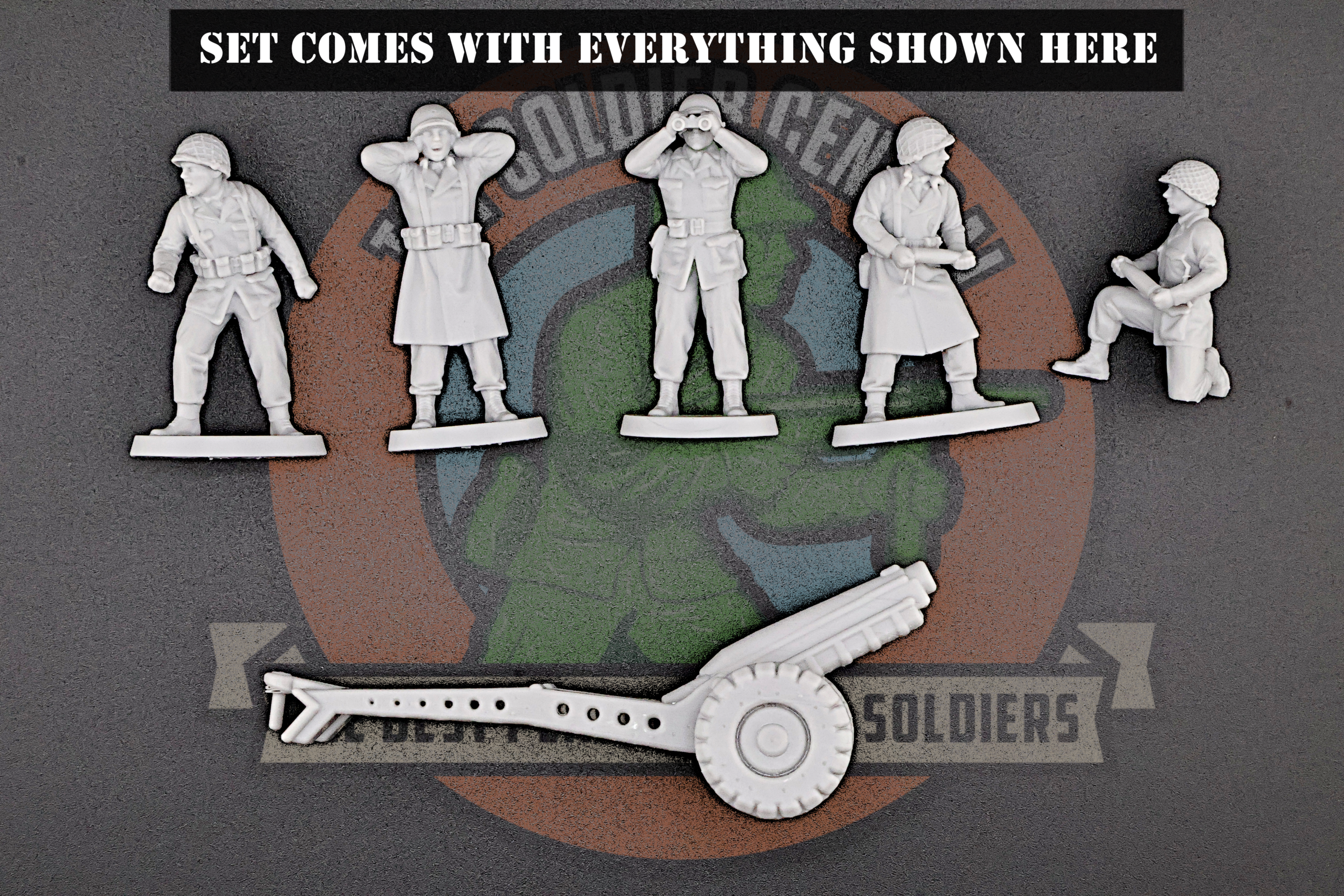 us m116 toy soldier set resin grey