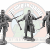 Charging civil war toy soldier central figures