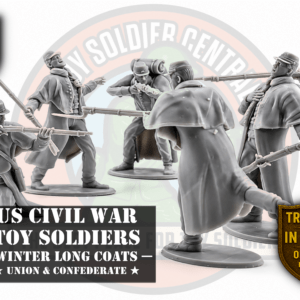 Civil War Long Coat Toy Soldiers In Battle without base