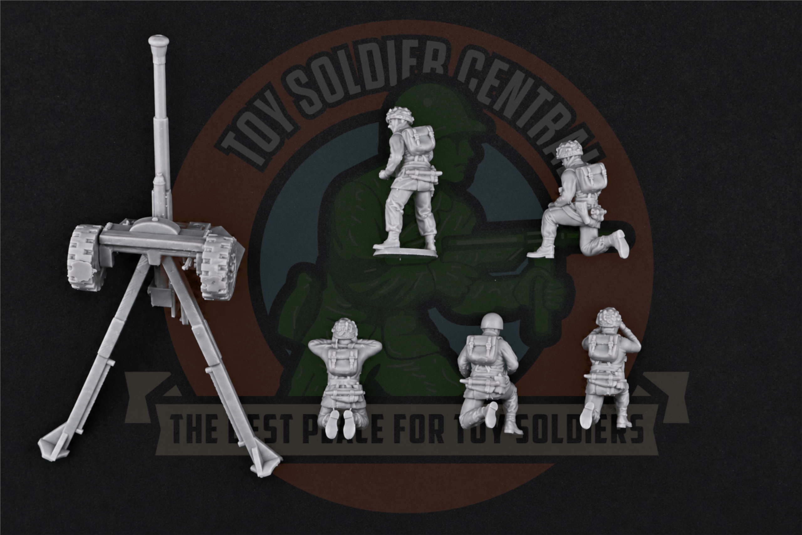 back 6 pound artillery cannon crew