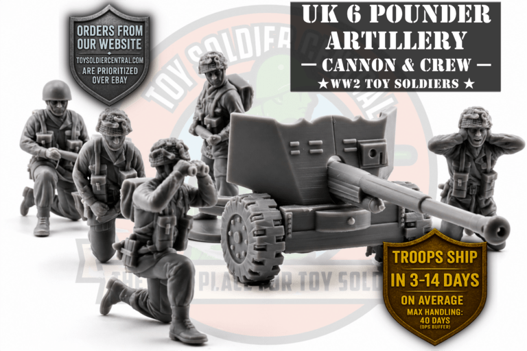 British 6-Pounder Artillery & Paratrooper Crew