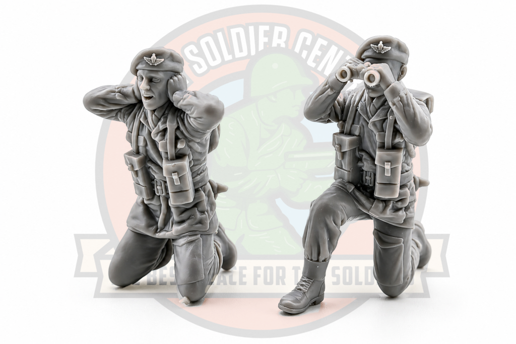 british cannon crew officers toy soldiers