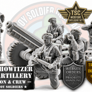 british paratroopers m116 howitzer toy soldier set without bases tsc exclusive