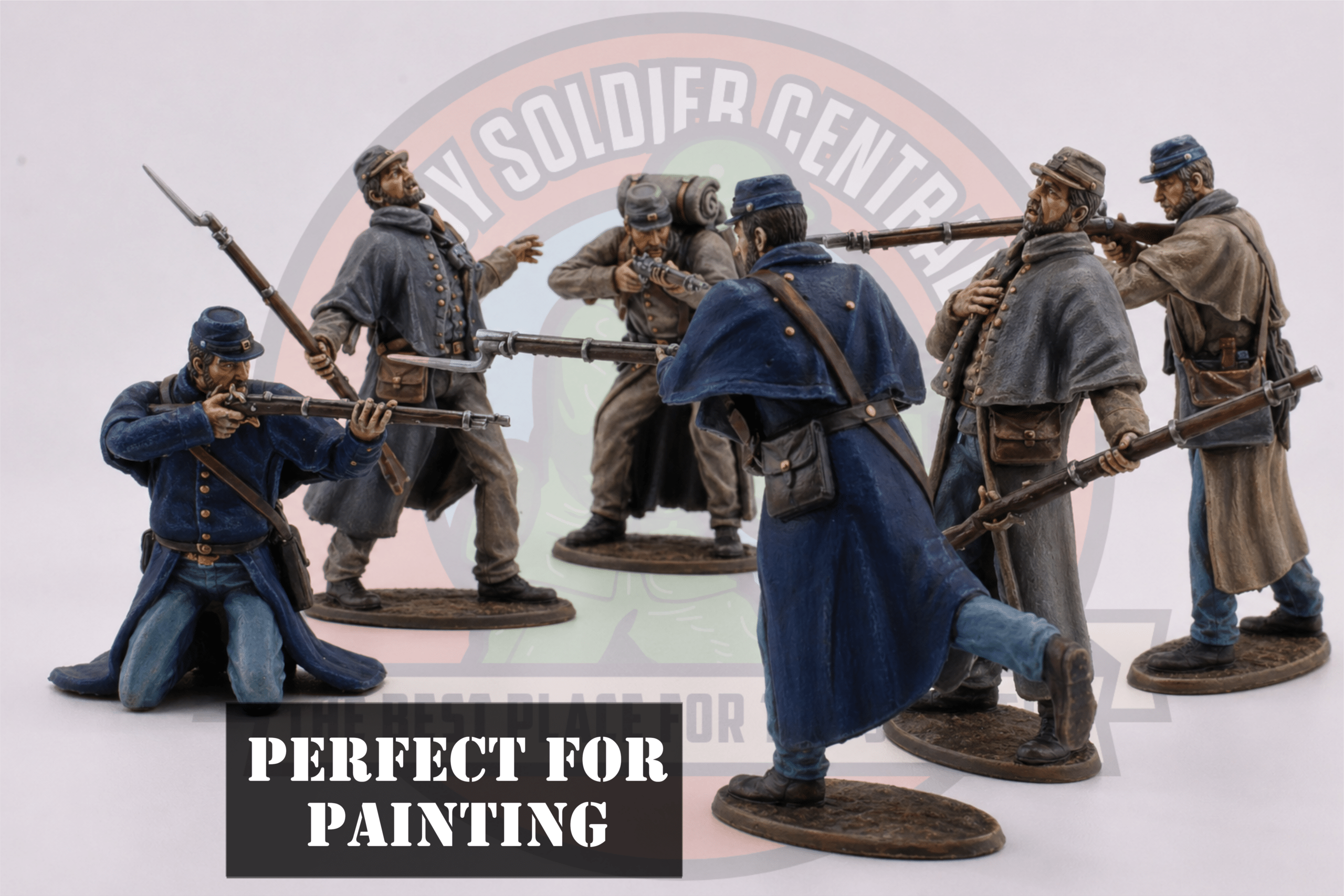 civil war toy soldiers perfect for painting