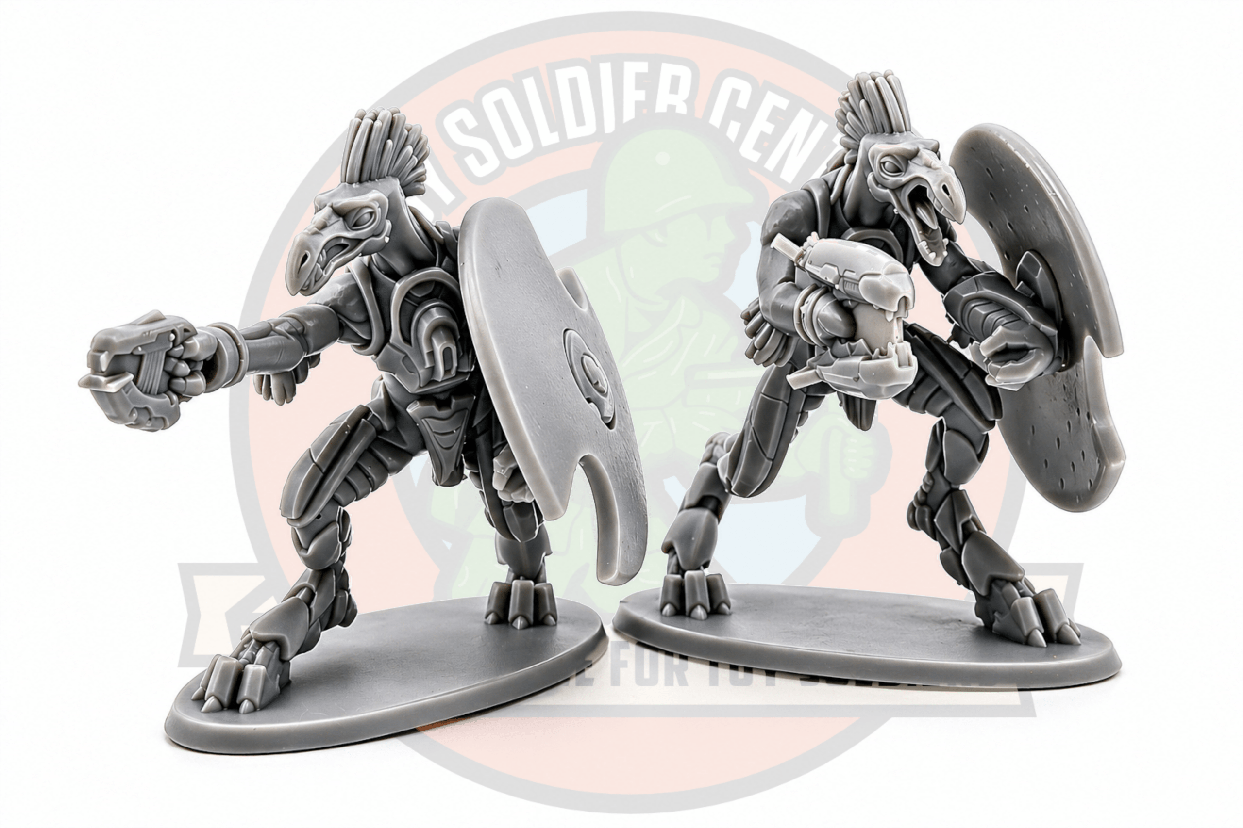 halo jackal toy soldier grey 3d printed