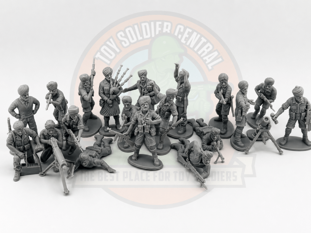 Toy Soldier Central Indian 4th Division Figures