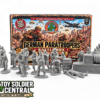 German Fallschirmjager toy army men grey front German Fallschirmjager toy army men grey front