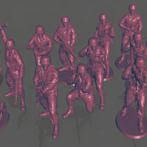 German Paratroopers | WWII Toy Soldiers | 54mm Scale